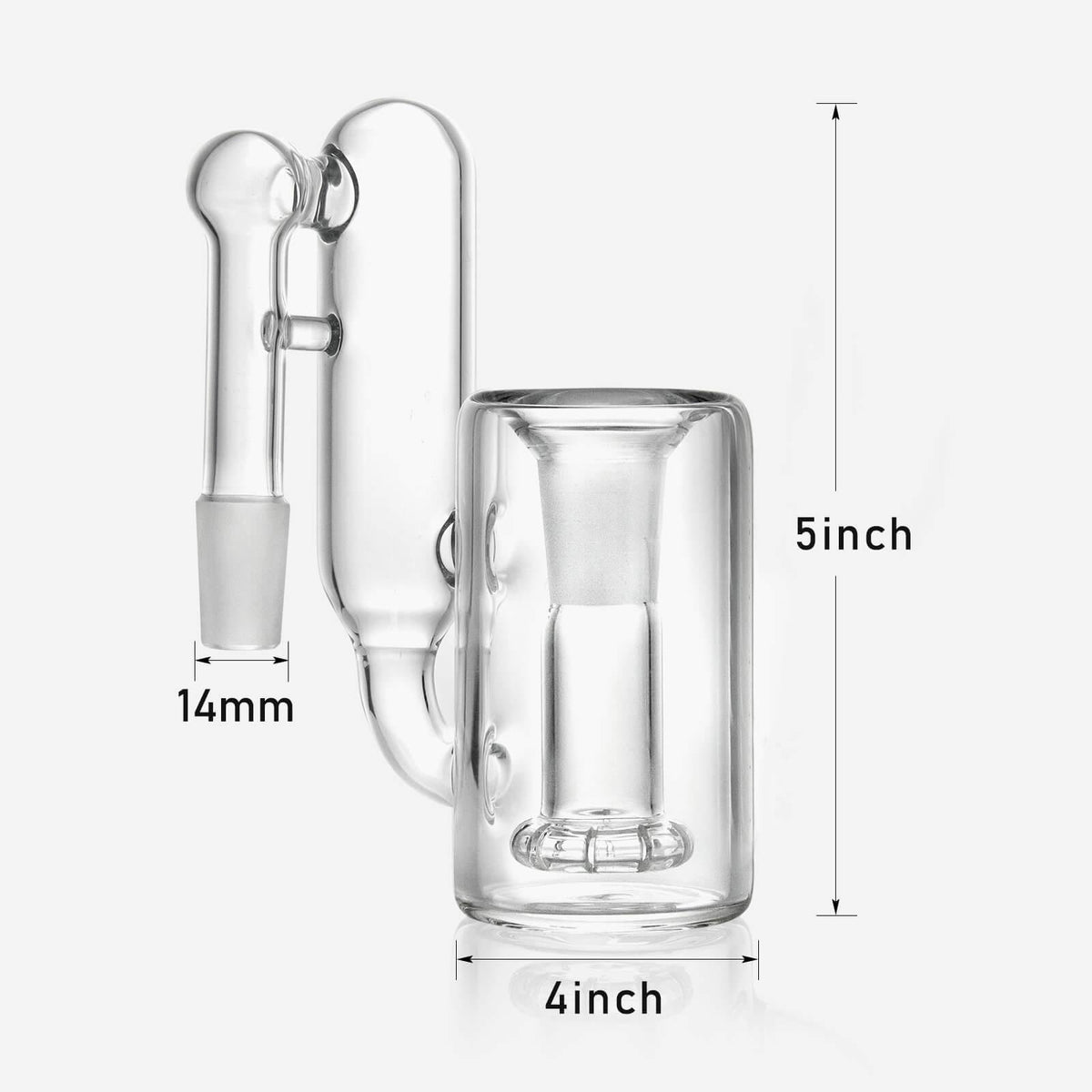 90 Degree 14mm Showerhead Recycler Ash Catcher PILOT DIARY PILOTDIARY