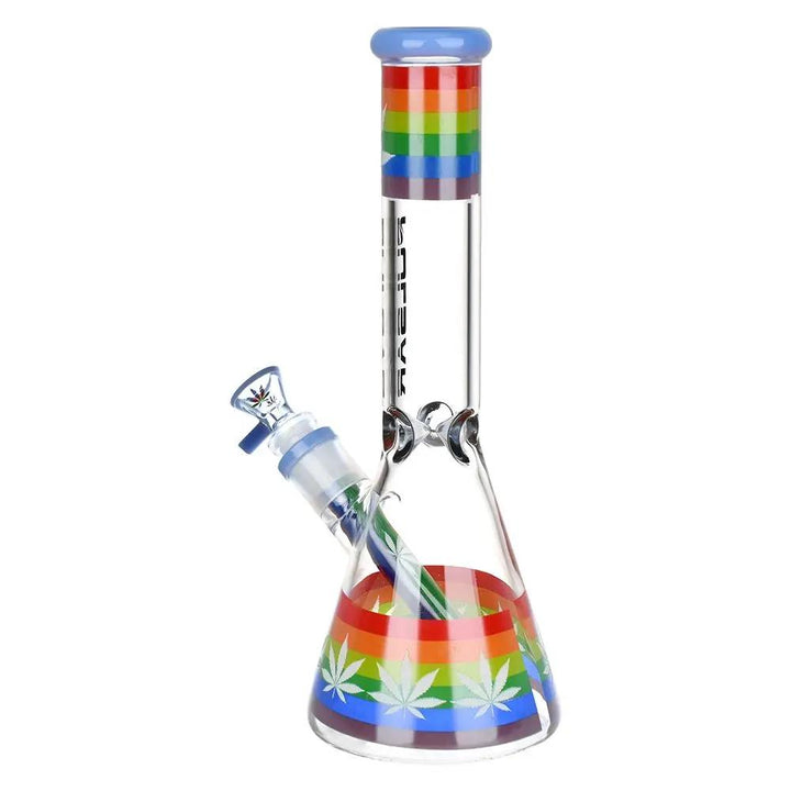 10 inch Rainbow Pride Glowing Bong Beaker 