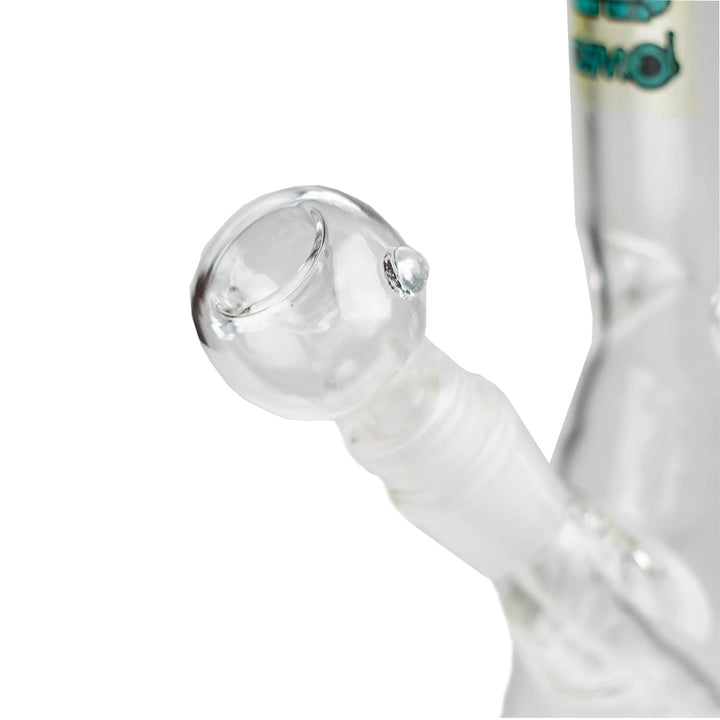 10" Clear Beaker Glass Bong with Bowl