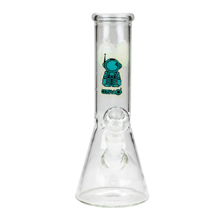10" Clear Beaker Glass Bong Front