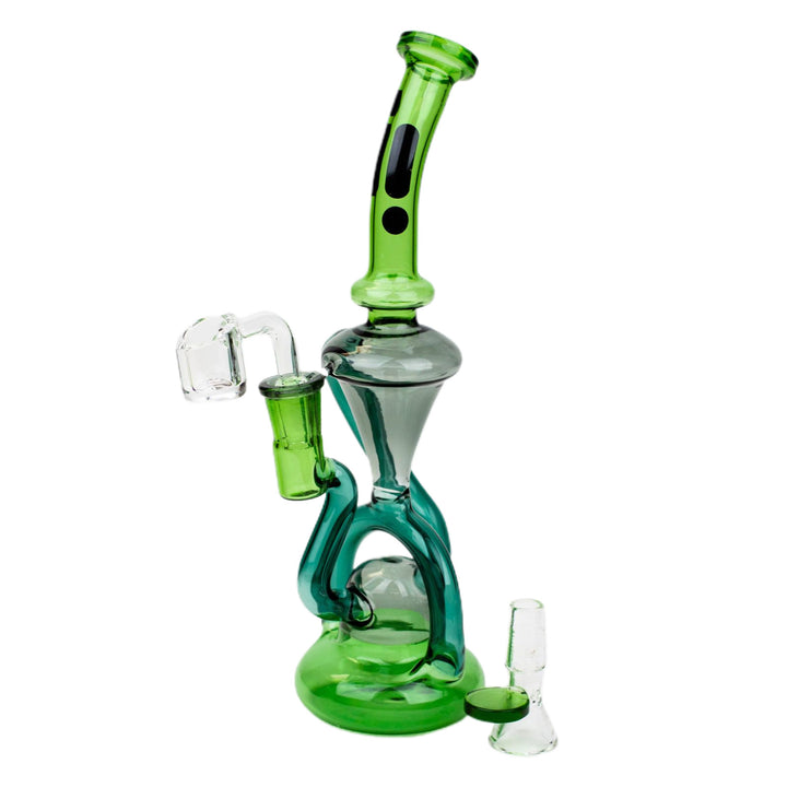 10" Glass 2-in-1 Recycling Dab Rig - pilotdiary