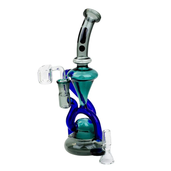 10" Glass 2-in-1 Recycling Dab Rig - pilotdiary