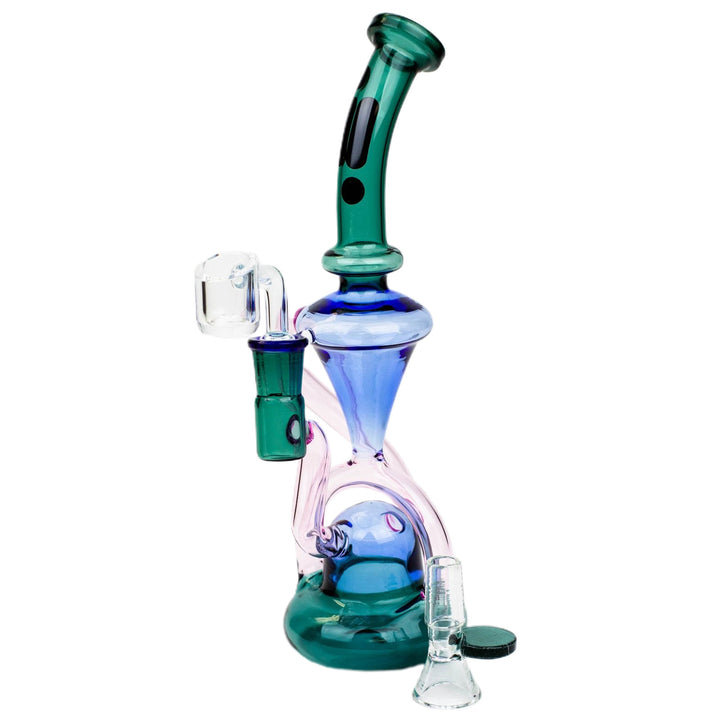 10" Glass 2-in-1 Recycling Dab Rig - pilotdiary