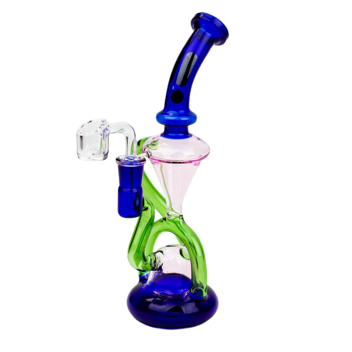 10" Glass 2-in-1 Recycling Dab Rig - pilotdiary