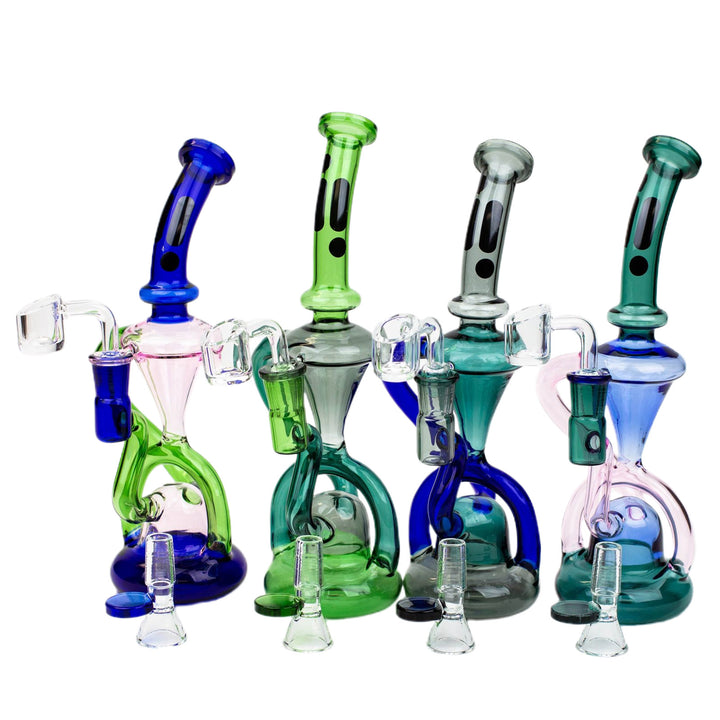 10" Glass 2-in-1 Recycling Dab Rig - pilotdiary