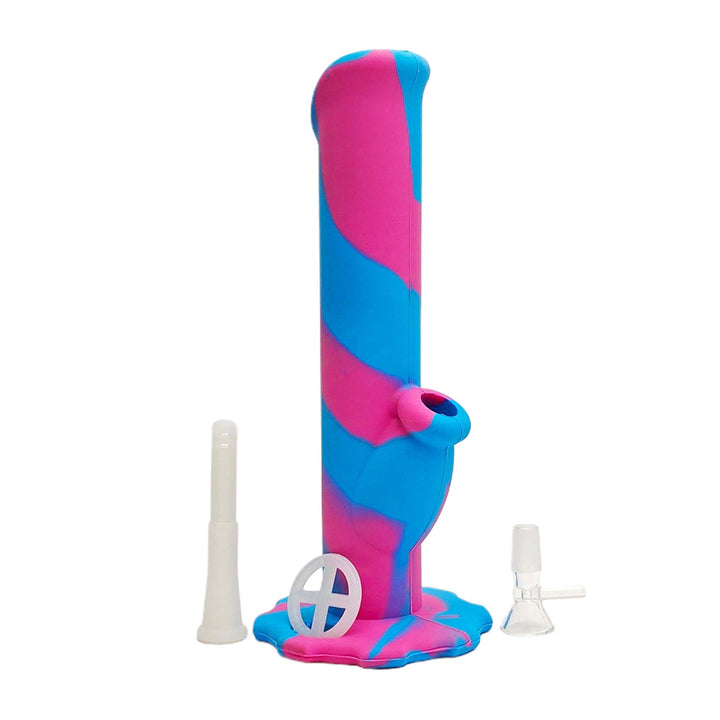 10 inch Silicone Straight Tube Bong - pilotdiary