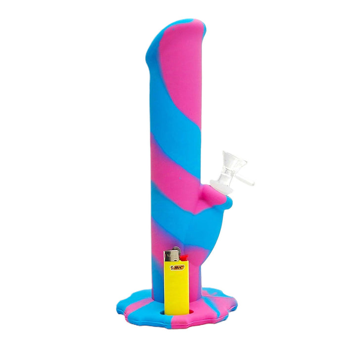 10 inch Silicone Straight Tube Bong - pilotdiary