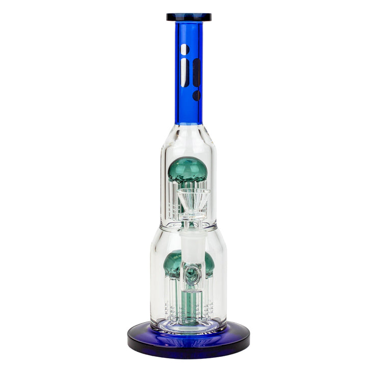 11" Infyniti Double Percolator Glass Bubbler PILOTDIARY