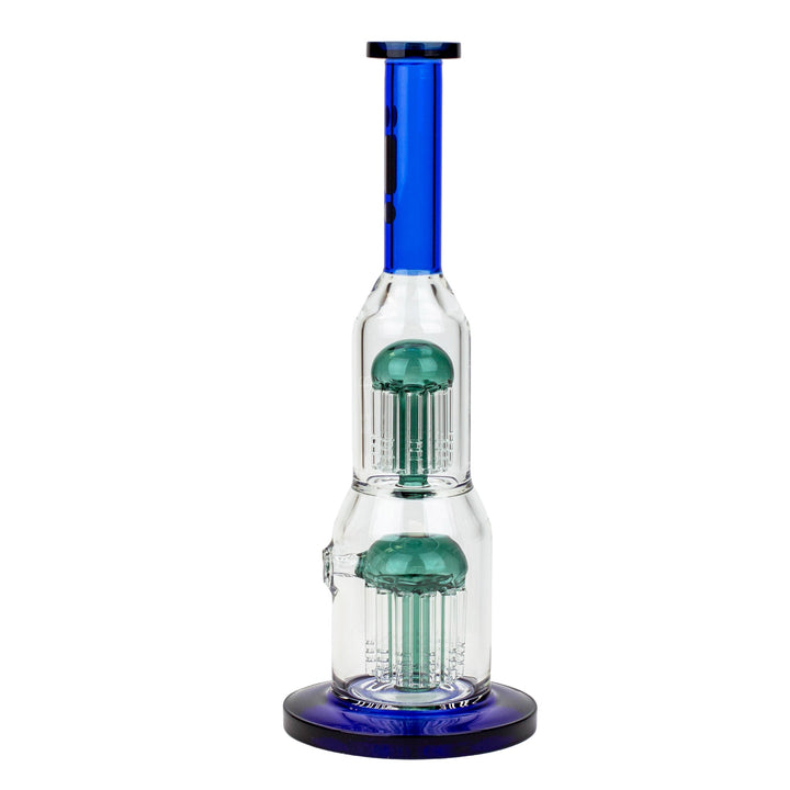 11" Infyniti Double Percolator Glass Bubbler PILOTDIARY