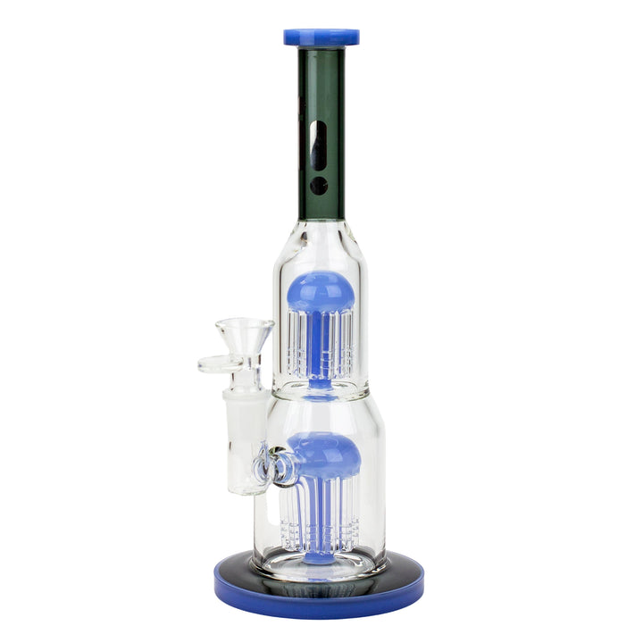 11" Infyniti Double Percolator Glass Bubbler PILOTDIARY