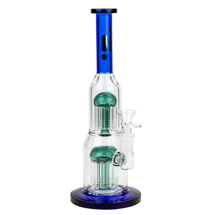 11" Infyniti Double Percolator Glass Bubbler PILOTDIARY