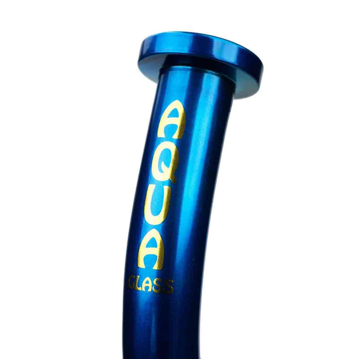 12" AQUA Dual Barrel Diffuser Glass Bong