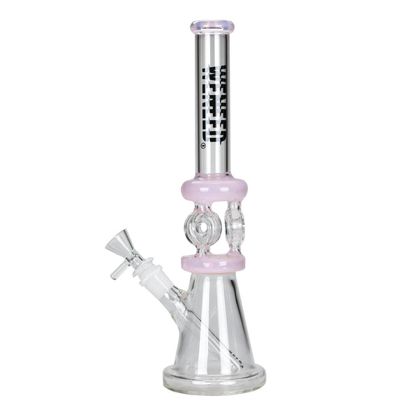 13 Inch Gem Perc Beaker Bong Pink