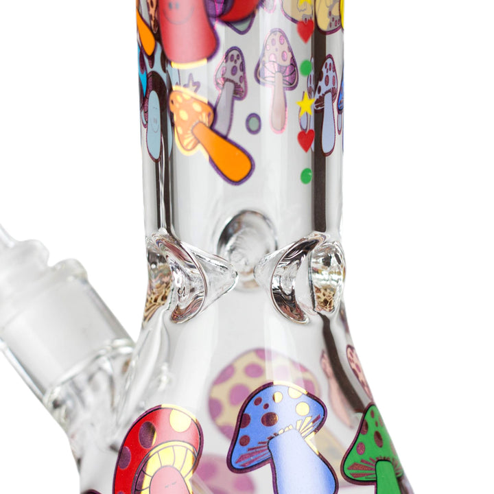 14 inch glass mushroom bong with ice catcher