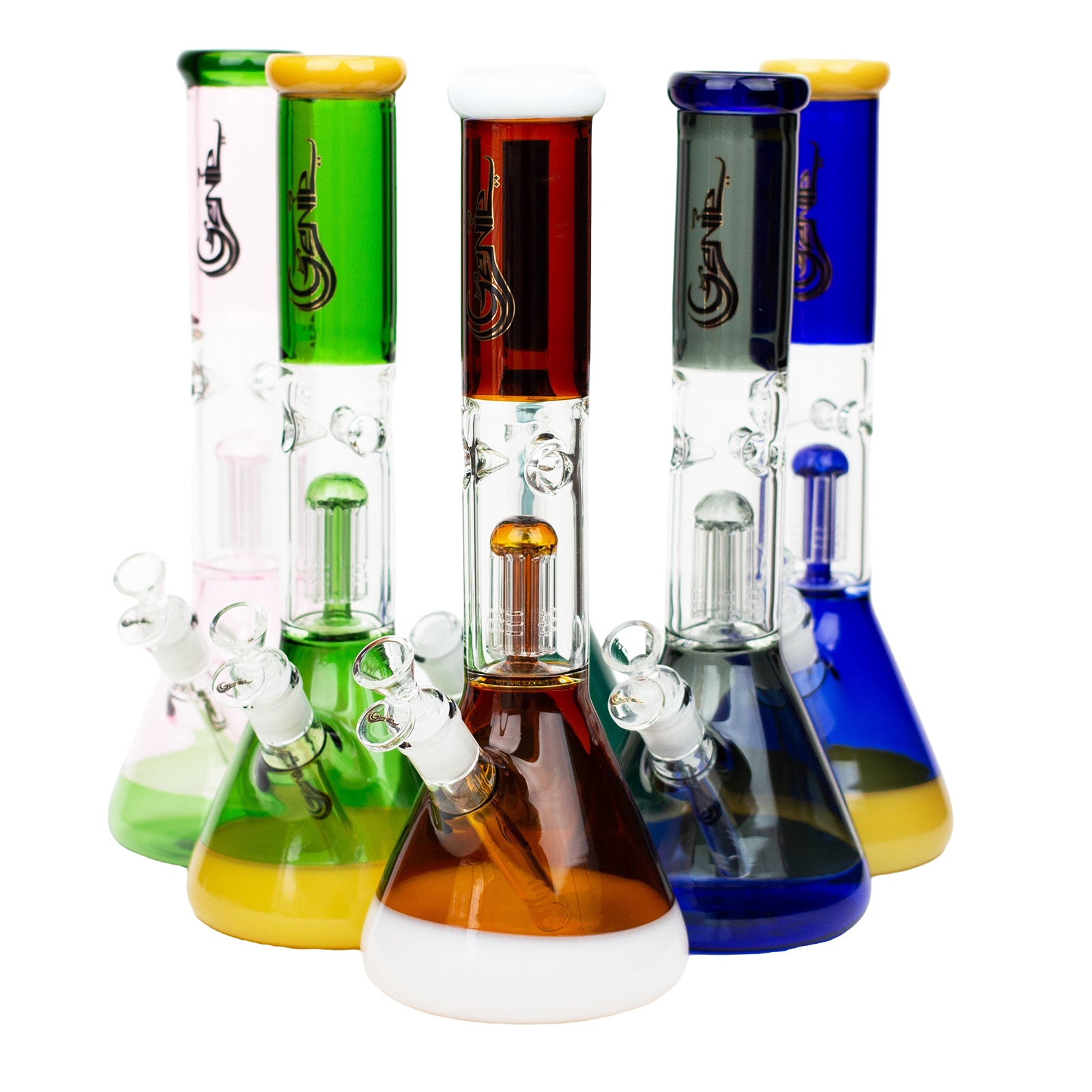 14.5" Genie Tree Arms Two Tone Bong