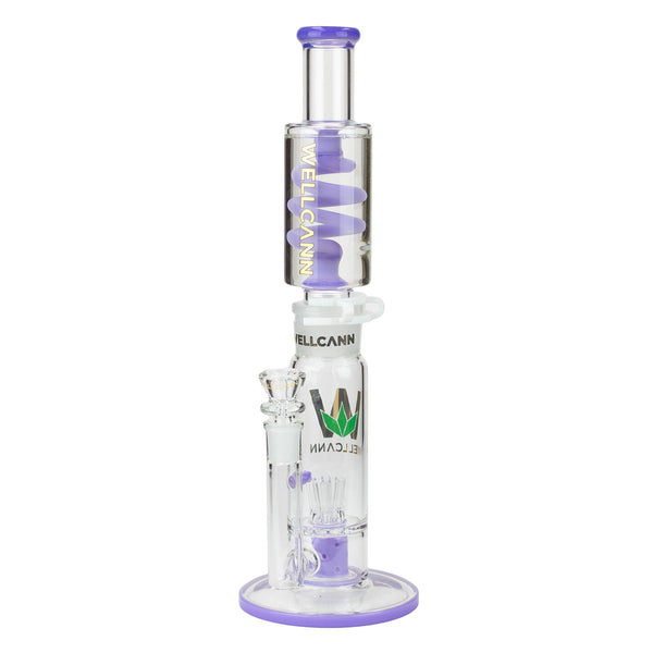 14.5" Glycerin Detachable Bong with Ratchet Perc - PILOTDIARY
