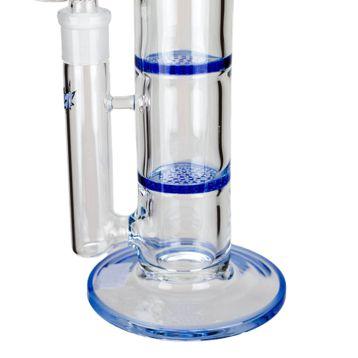 14-Inch Honeycomb Glass Bong with Two Disk Percolators - pilotdiary