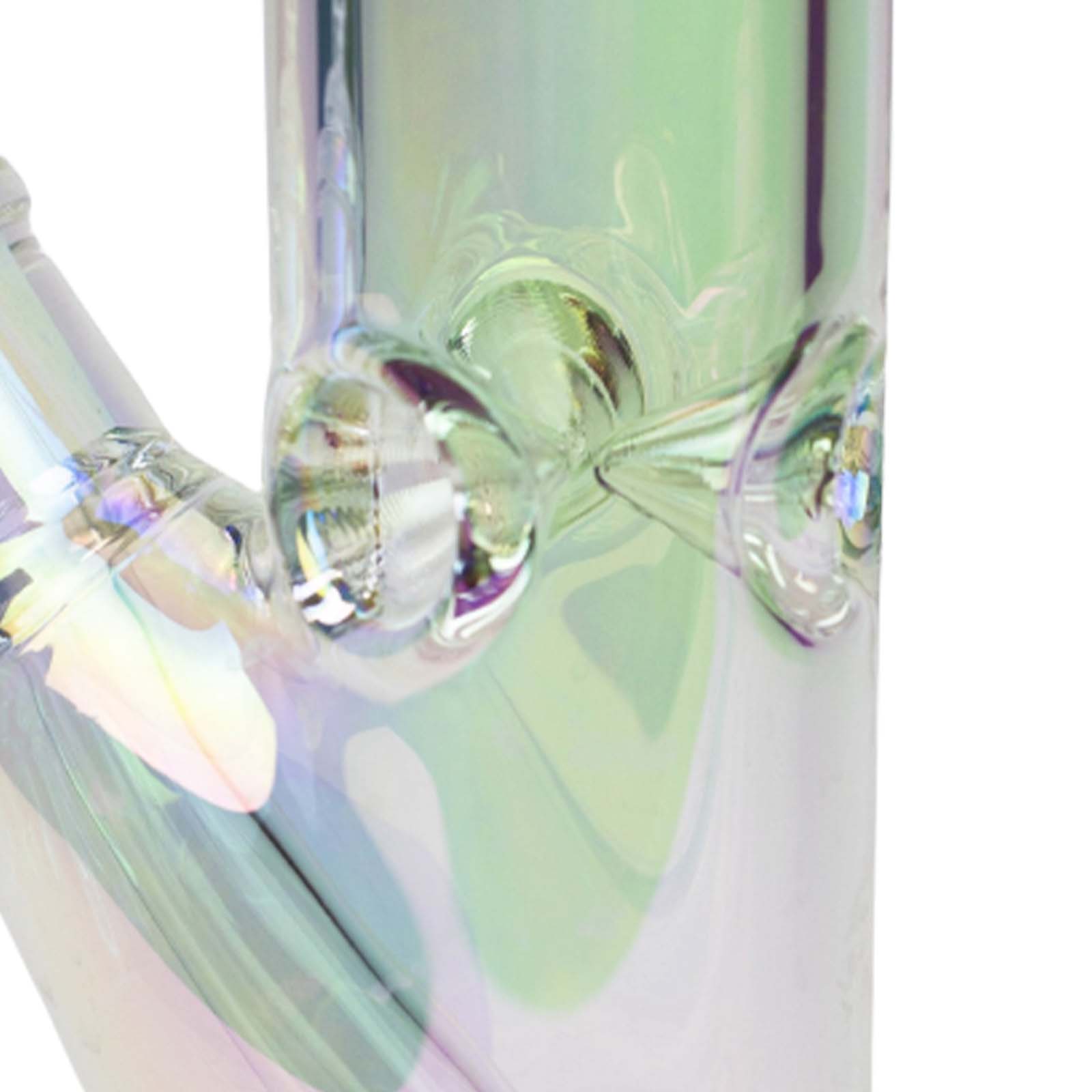 14" Classic Electroplated Straight Tube Bong
