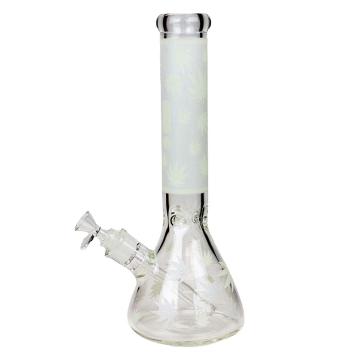 14" Infyniti Glow-in-the-Dark Leaf Bong