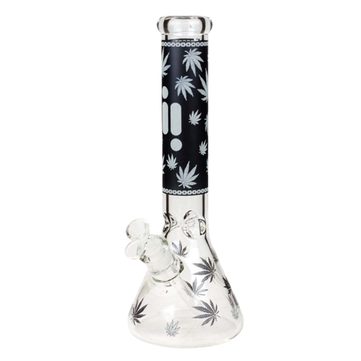 14" Infyniti Glow-in-the-Dark Leaf Bong