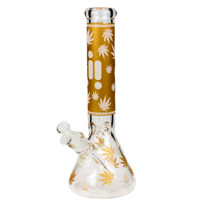 14" Infyniti Glow-in-the-Dark Leaf Bong