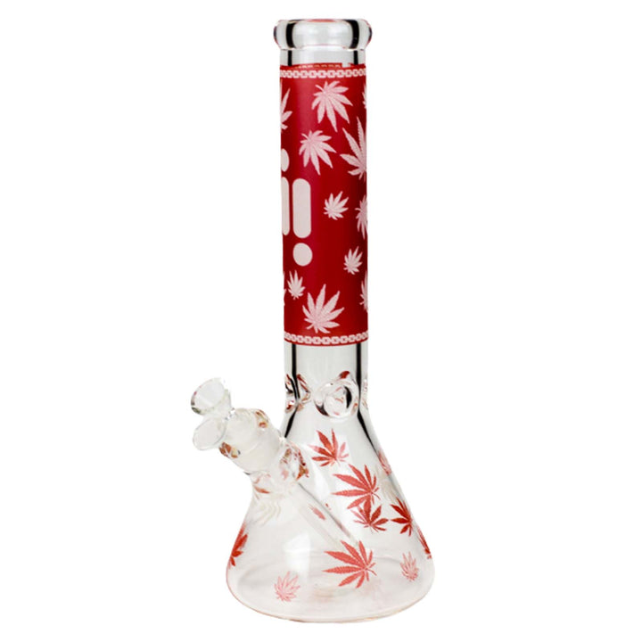 14" Infyniti Glow-in-the-Dark Leaf Bong