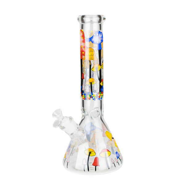 14" Magic Mushroom Glass Bong_4