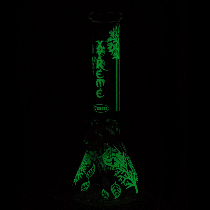 14" XTREME Electroplated Glow Bong with Tree of Life Design - PILOTDIARY