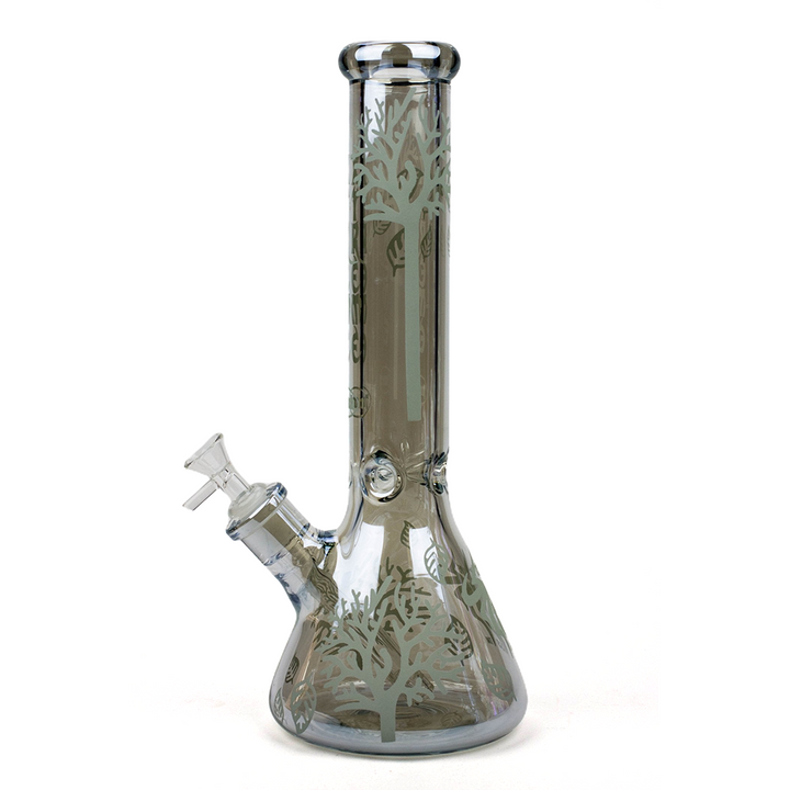 14" XTREME Electroplated Glow Bong with Tree of Life Design - PILOTDIARY