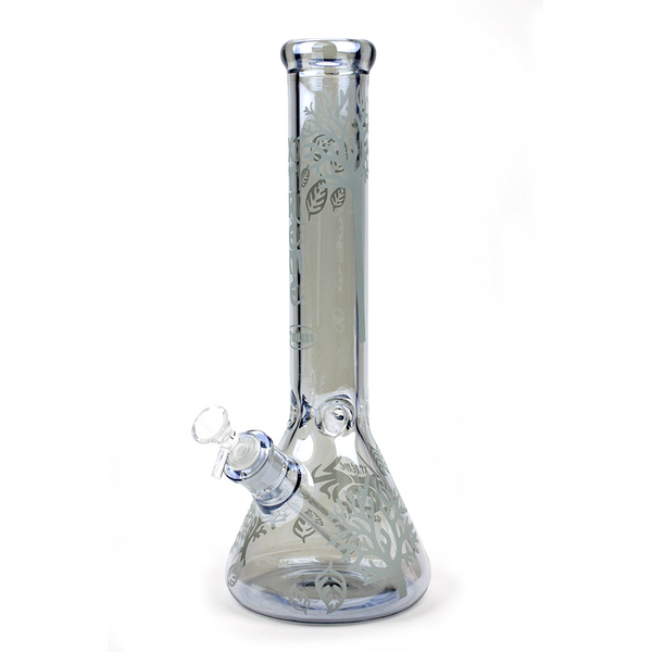 14" XTREME Electroplated Glow Bong with Tree of Life Design - PILOTDIARY