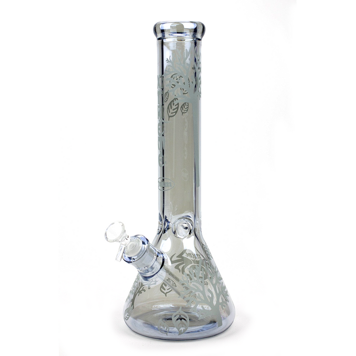 14" XTREME Electroplated Glow Bong with Tree of Life Design - PILOTDIARY