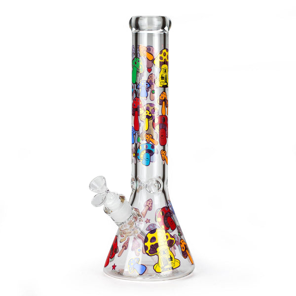 PILOTDIARY 14" Glass Mushroom Bong with bowl