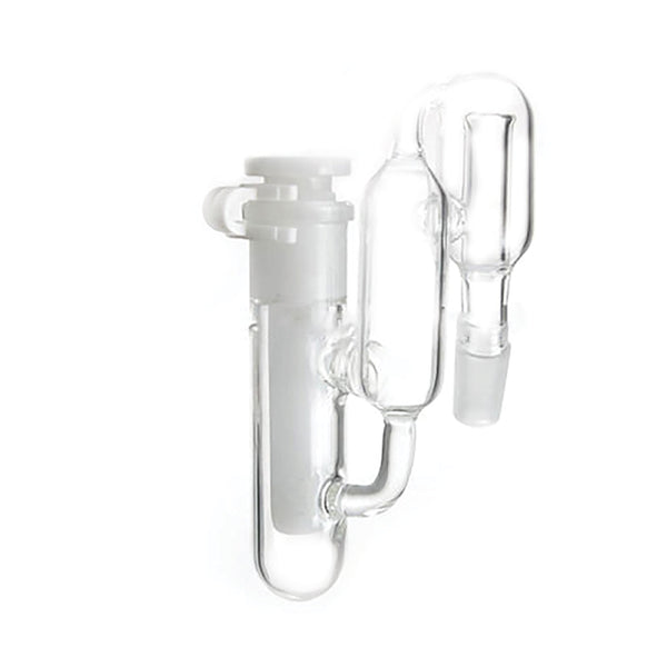 Glass Recycler Ash Catcher with Downstem in white color