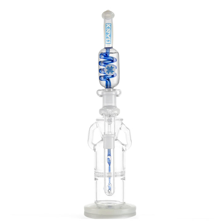 Back view of 14mm Glycerin Coil Recycler Dab Rig