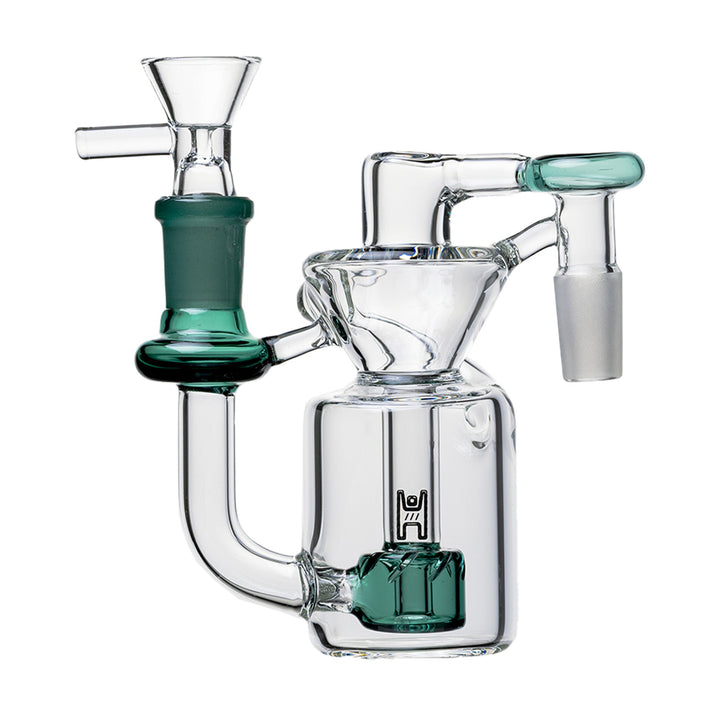 14mm Recycler Ash Catcher, Lake Green