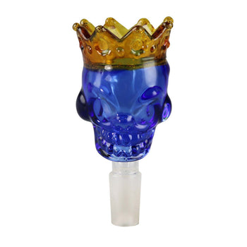 14mm Crowned Skull Glass Bong Bowl