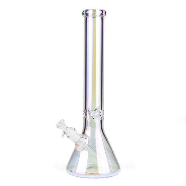 16" Iridescent Glass Bong