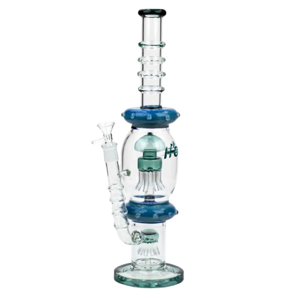 16" Gold Fumed Bong with Jellyfish Perc
