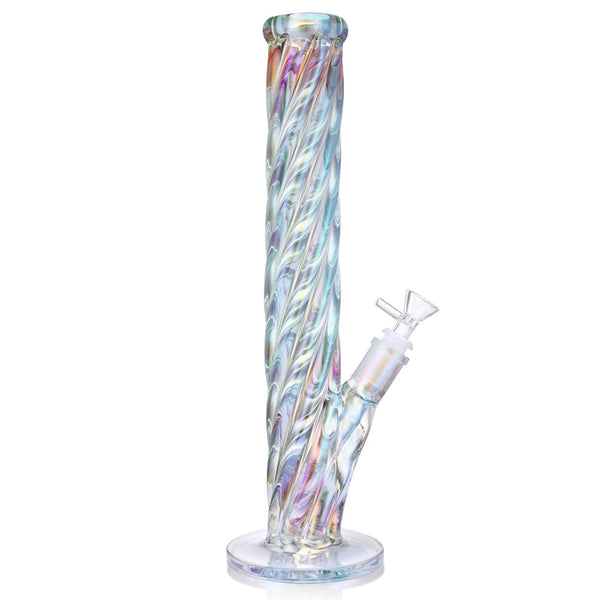 16" Iridescent Swirl Bong