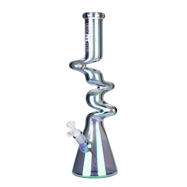 17.5" Iridescent Ripple Glass Bong_6