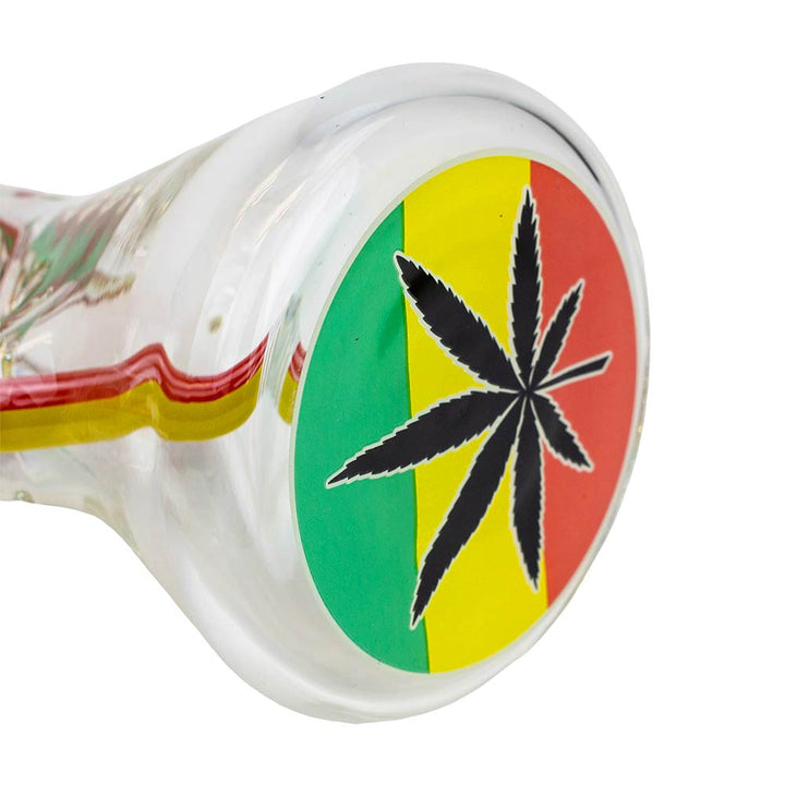 17.5" Rasta Man Beaker Glass Bong - PILOTDIARY