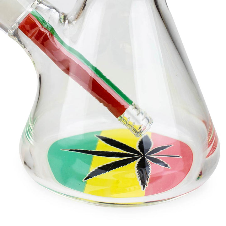17.5" Rasta Man Beaker Glass Bong - PILOTDIARY