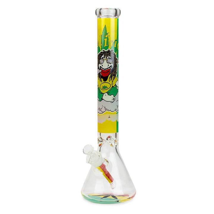17.5" Rasta Man Beaker Glass Bong - PILOTDIARY