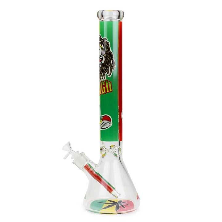 17.5" Rasta Man Beaker Glass Bong - PILOTDIARY