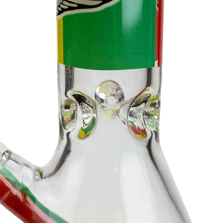 17.5" Rasta Man Beaker Glass Bong - PILOTDIARY
