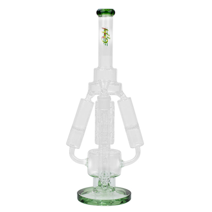 17" H2O Three Honeycomb Silnders Glass Water Recycle Bong