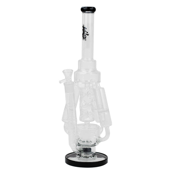 17" H2O Three Honeycomb Silnders Glass Water Recycle Bong