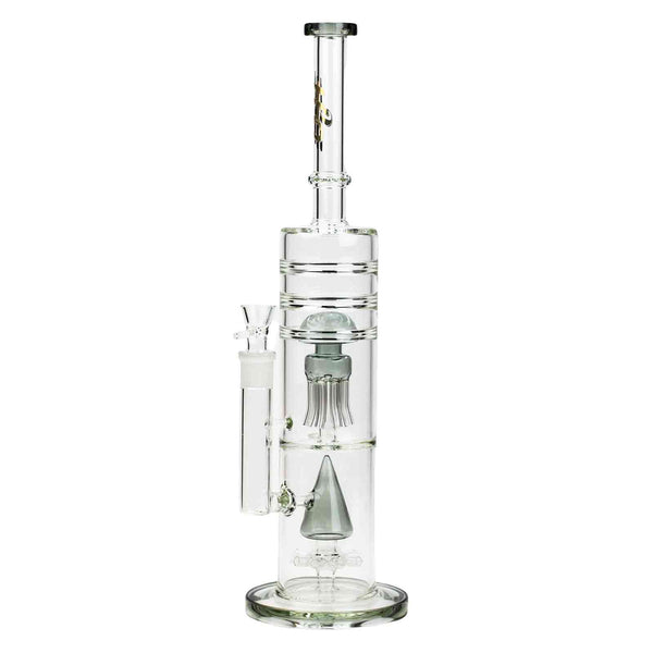 17" H2O Dual Diffuser Glass Water Bong - PILOTDIARY