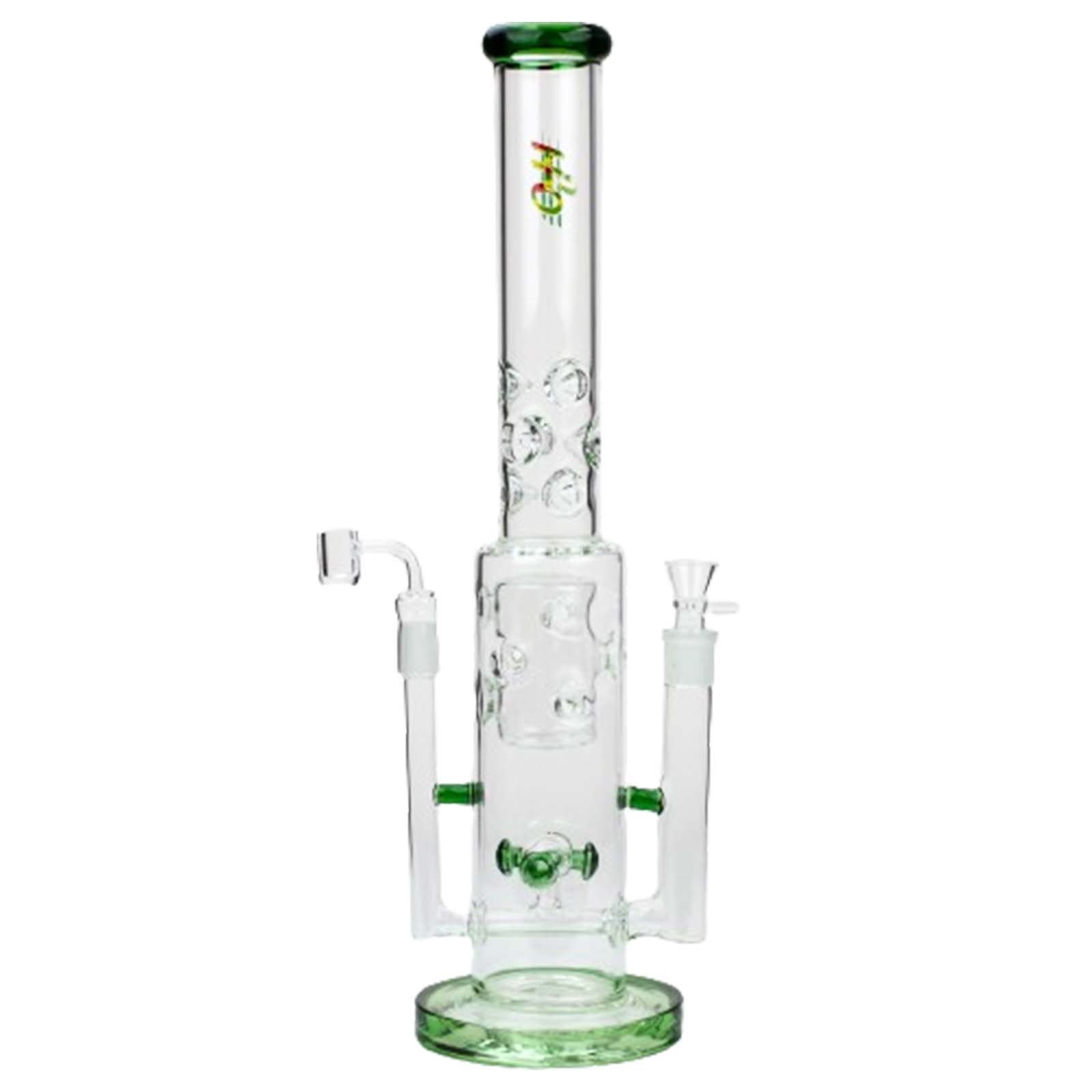 19" H2O 2-in-1 Double Joint Bong