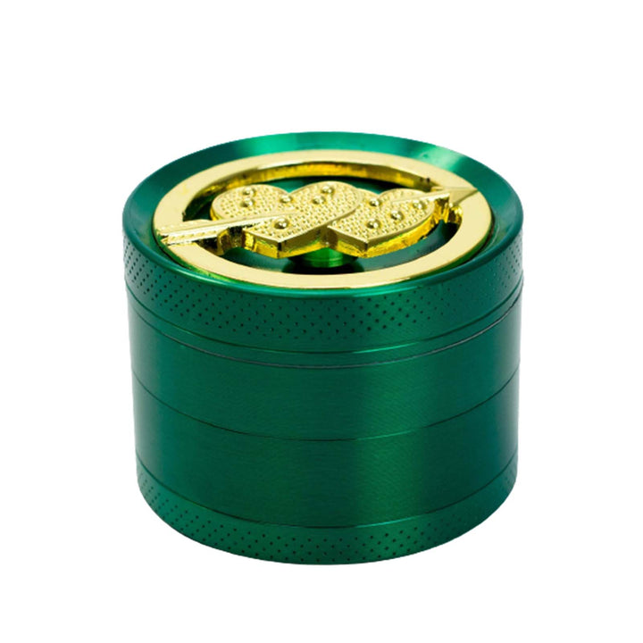 Green 2.15 inch steel herb grinder